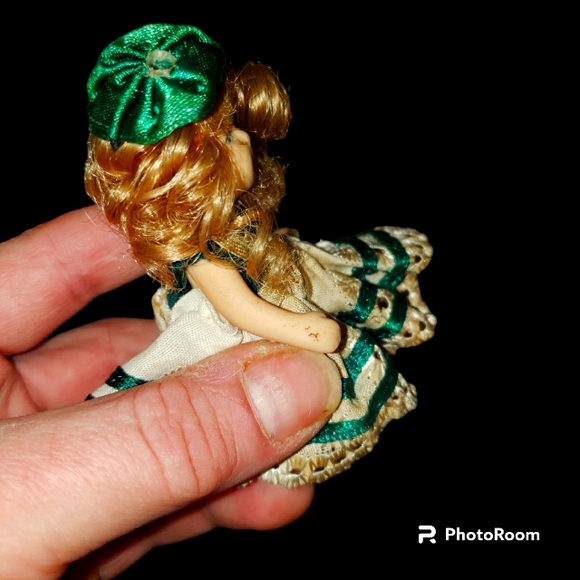 Antique Fancy Freinds Collectibles Mini Jointed Bisque Porcelain Doll - Picture 6 of 8